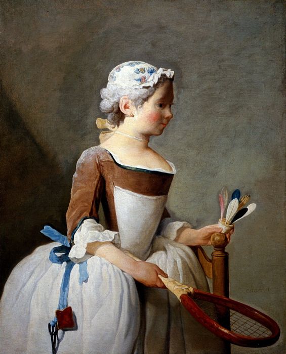 Jean Siméon Chardin: Das Mädchen mit dem Federball, 1737