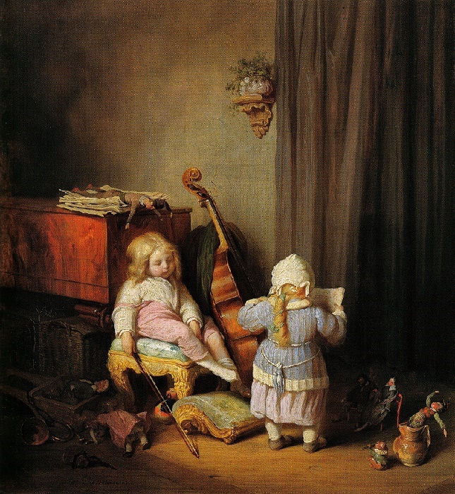 Josef Danhauser: Die kleinen Virtuosen, 1843