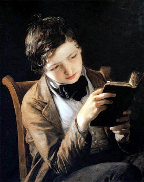 Johann Baptist Reiter: Lesender Knabe, 1861