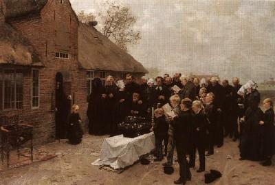 Christian Ludwig Bokelmann: Nordfriesisches Begr&auml;bnis, 1887