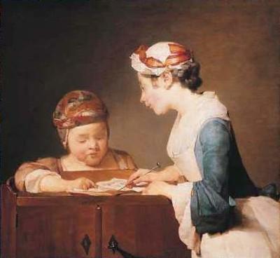Jean-Baptist Chardin: Die kleine Schullehrerin, 1735/36