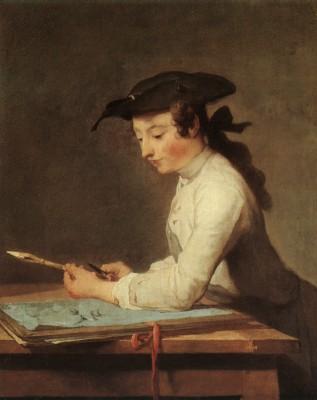 Jean-Baptist Chardin: Der Zeichner, 1737