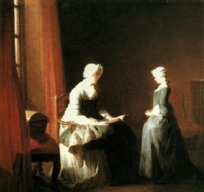 Jean-Baptist Chardin: Die gute Erziehung, 1749