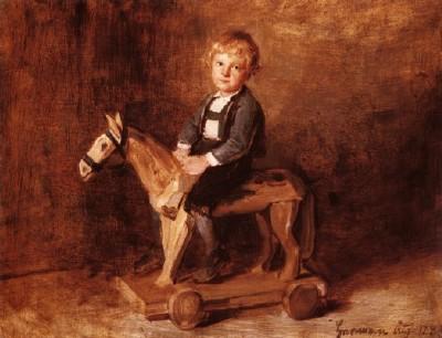 Franz von Defregger: Sohn Hermann, 1883