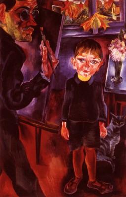 Conrad Felixm&uuml;ller: Ich male meinen Sohn, 1923