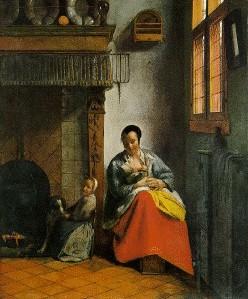 Mutter mit Kind, um 1658/60