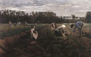 Liebermann: Die Kartoffelernte, 1875