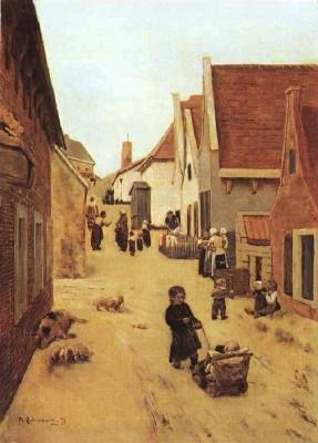 Max Liebermann: Stra&szlig;e in Zandvoort, 1879