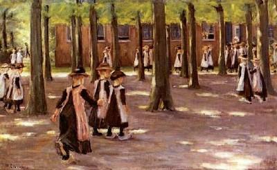Max Liebermann: Schulgang in Laren, 1898
