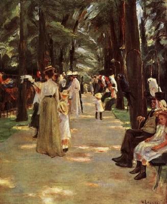 Max Liebermann: Die Papageienallee im Amsterdamer Zoo, 1902