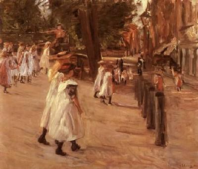 Max Liebermann: Schulgang in Edam, 1904