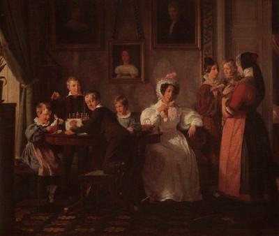 Wilhelm Marstrand: Die Familie Waagepetersen, 1836