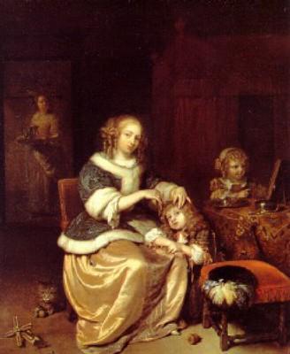 Caspar Netscher: M&uuml;tterliche F&uuml;rsorge