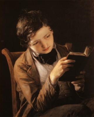 Johann Baptist Reiter: Lesender Knabe, 1861