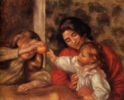 Pierre-Auguste Renoir; Gabrielle, Jean und ein M&auml;dchen, 1895/96