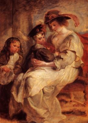 Peter Paul Rubens: H&eacute;l&egrave;ne Fourment und ihre Kinder, 1636/37