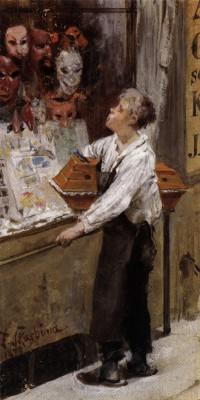 Franz Skarbina: Sargmacherlehrling, 1870