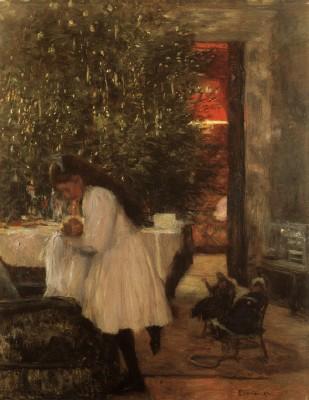 Franz Skarbina: Berliner Weihnachtszimmer, 1892