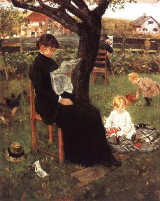 Fritz von Uhde: In der Sommerfrische, 1883