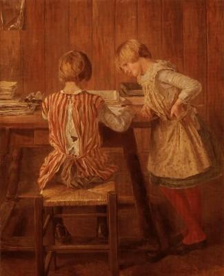 Fritz von Uhde: Das Bilderbuch, 1889