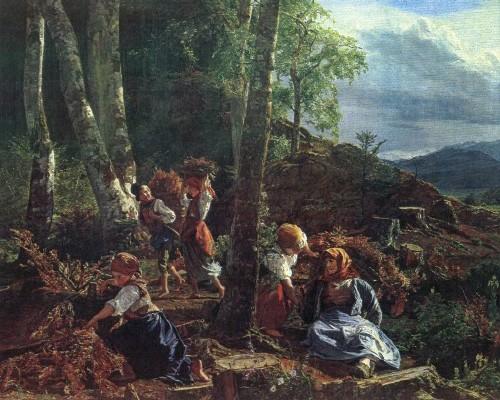 Reisigsammler im Wienerwald, 1855