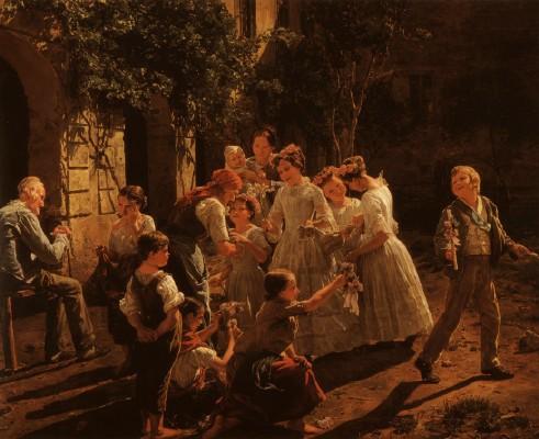 Am Fronleichnamsmorgen, 1857