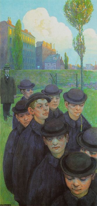 Hans Baluschek: Singknaben, 1896