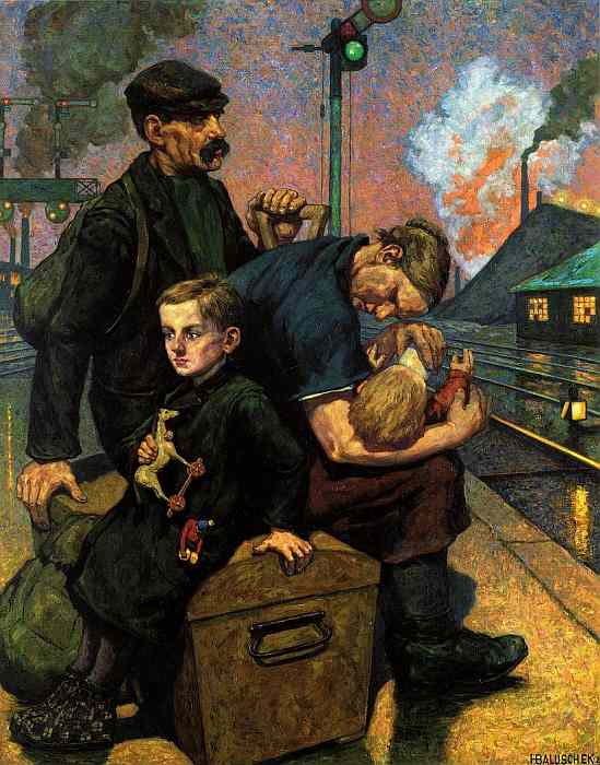 Hans Baluschek: Die Auswandernden, 1924