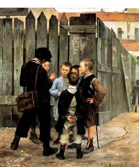 Marie Bashkirzewa: Eine Begegnung, 1884