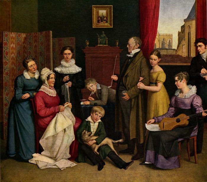 Carl Joseph Begas: Familie Begas, 1821