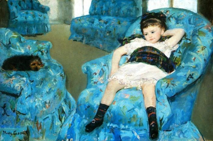 Mary Cassatt: Das Kind im blauen Salon, 1878