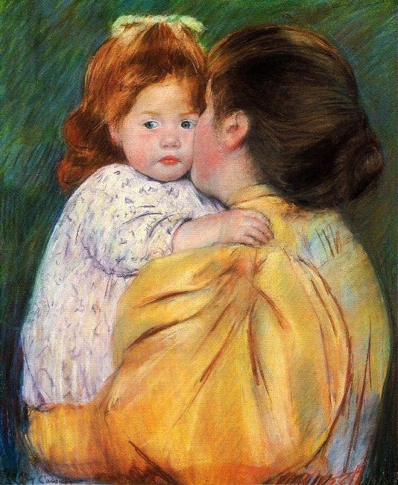 Mary Cassatt: Der Ku&szlig; der Mutter, 1896