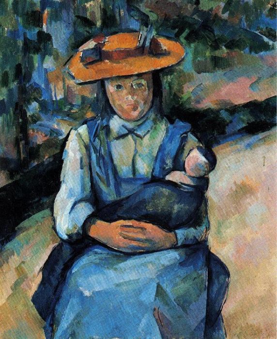 Paul C&eacute;zanne: Junges M&auml;dchen mit Puppe, 1902-04