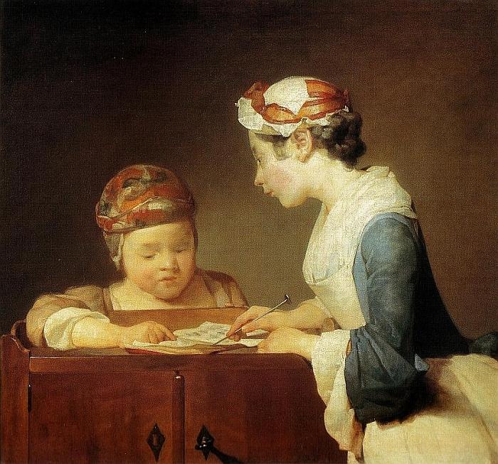 Jean Siméon Chardin: Die kleine Schullehrerin, 1735/36