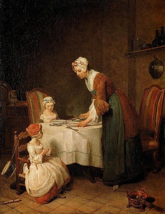 Jean Siméon Chardin: Das Tischgebet, 1740