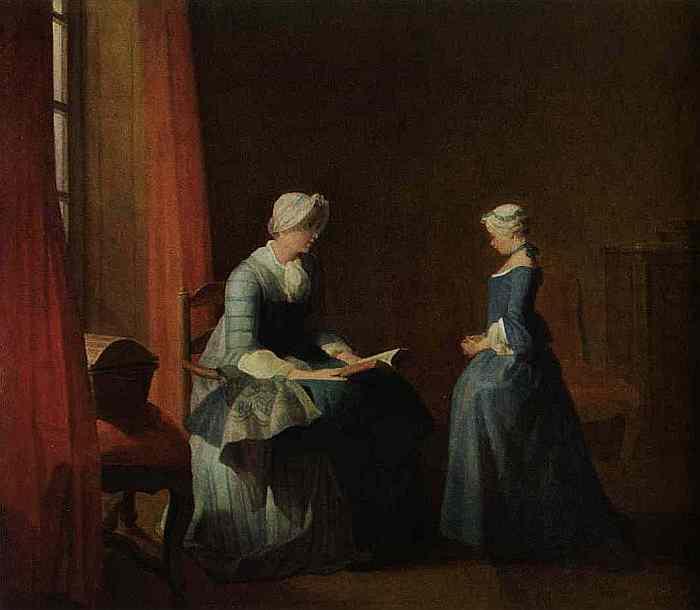 Jean Siméon Chardin: Die gute Erziehung, 1749