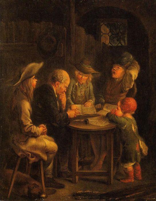 Daniel Chodowiecki: Die Bauernschule, 1775