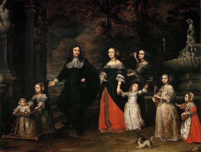 Conzales Coques: Familiengruppe, 1664