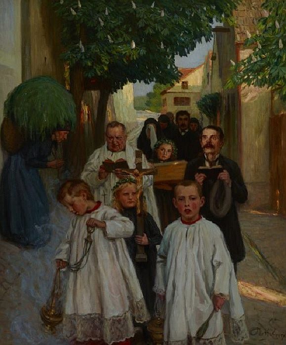 Otto Heinrich Engel: Kinderbegräbnis in der Oberpfalz, 1894