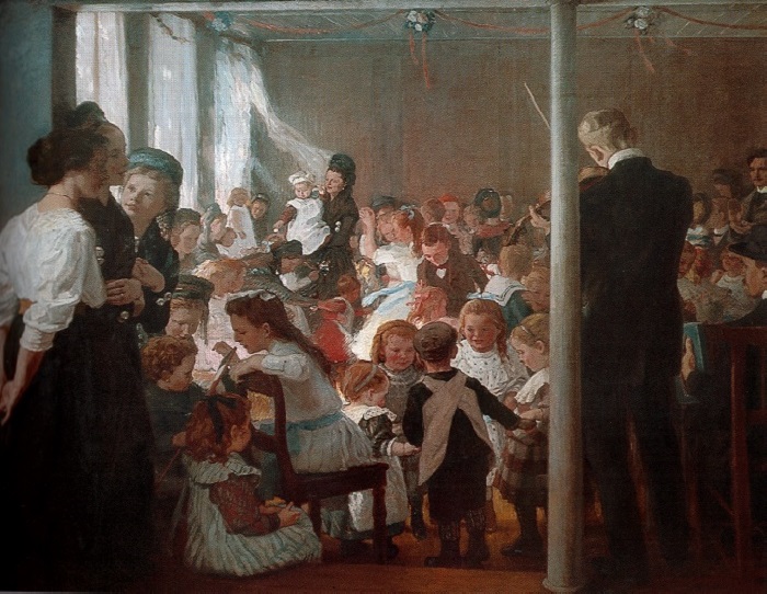 Otto Heinrich Engel: Kinderfest auf Föhr, 1909