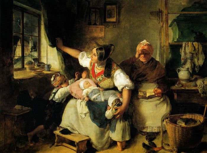 Peter Fendi: Das Gewitter, 1837