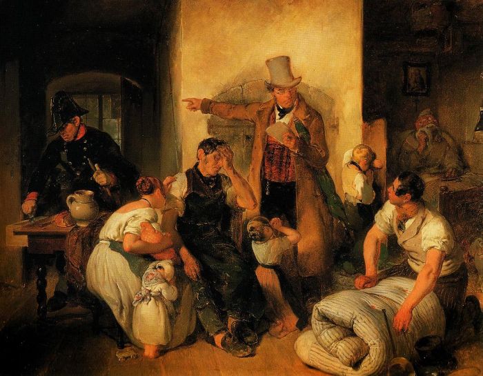Peter Fendi: Die Pf&auml;ndung, 1840