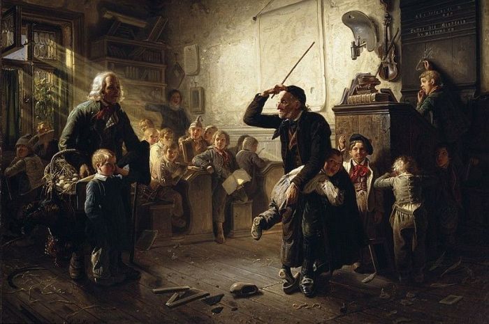 Johann Peter Hasenclever: Lasset die Kindlein zu mir kommen, um 1852