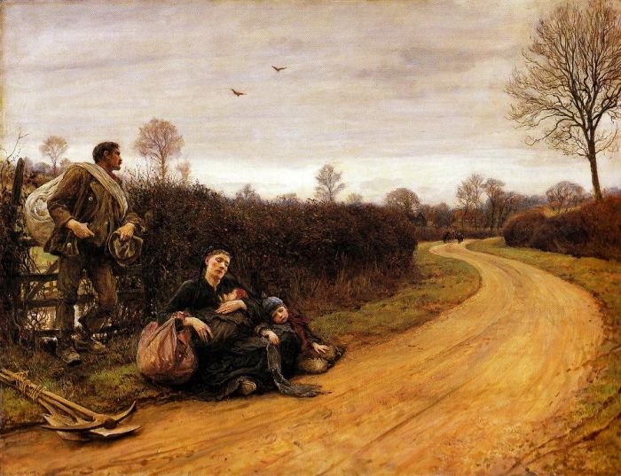 Sir Hubert von Herkomer: Harte Zeiten, 1885