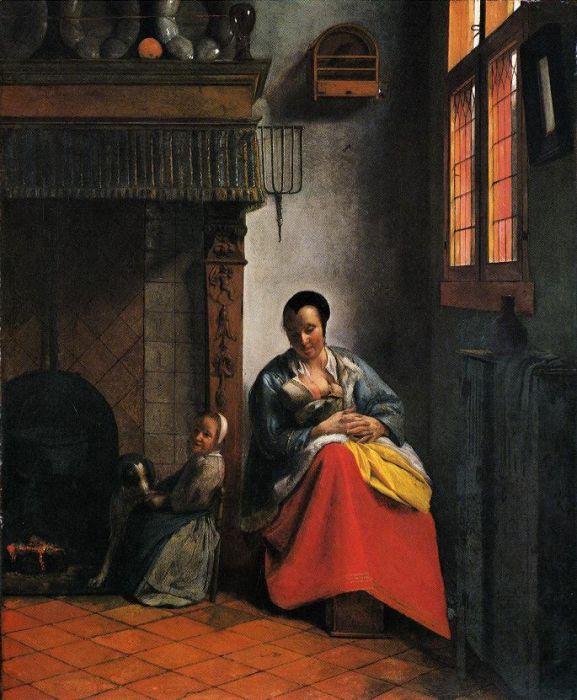 Pieter de Hooch: Mutter mit Kind, um 1658/60