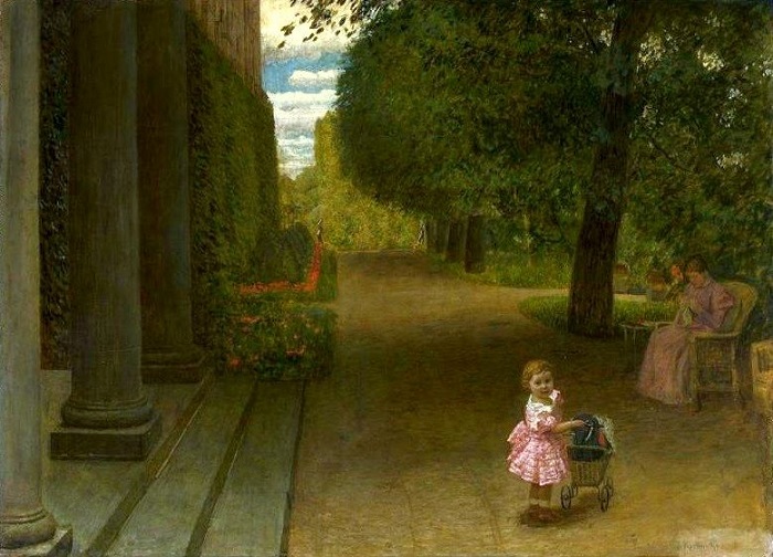 Leopold Graf von Kalckreuth: Im Garten, 1901