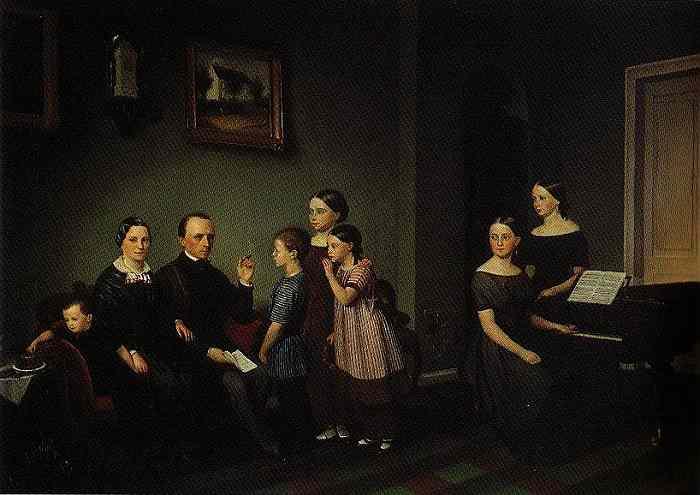 Carl Kirchner: Familie Schröter, 1848