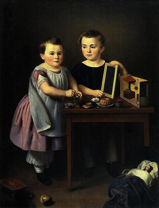 Gustav Adolf Köttgen: Die Kinder des Malers, 1853