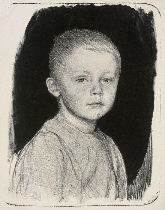 Käthe Kollwitz: Bildnis von Hans Kollwitz, 1896