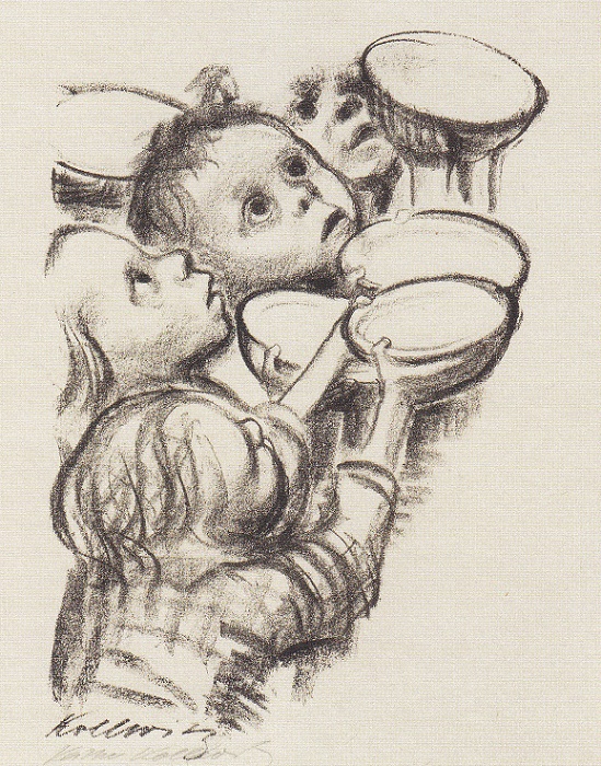 Käthe Kollwitz: Deutschlands Kinder hungern!, 1924